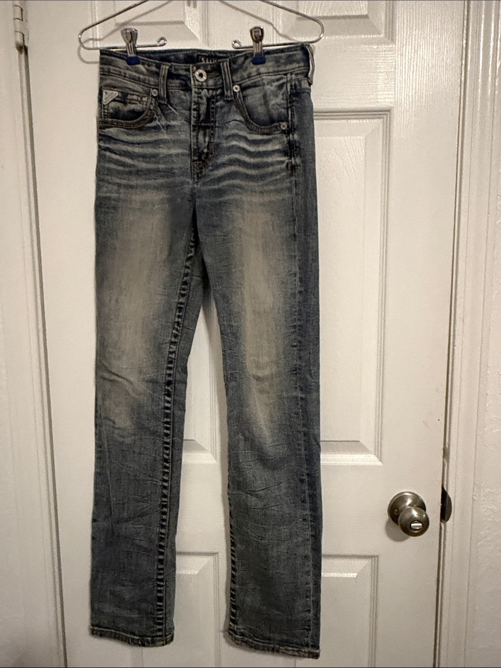 Boys  Faded Gray Straight-Leg Jeans